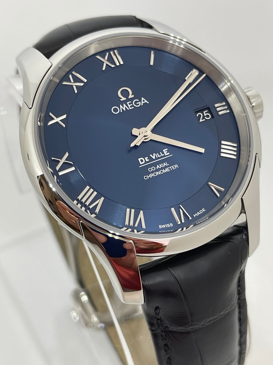 Omega De Ville Automatic Steel Mens Strap Watch Blue Dial Every Watch Has a Story