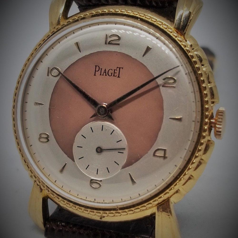 Piaget - Stunning 1945 Watch with Two-Tone Dial and Gold Filled