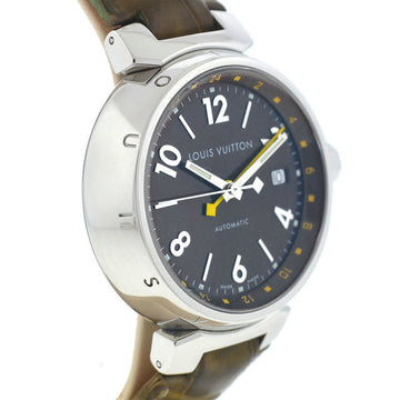 Louis Vuitton - Tambour Stainless Steel Leather Strap Automatic Watch