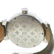 Louis Vuitton - Tambour Stainless Steel Leather Strap Automatic Watch