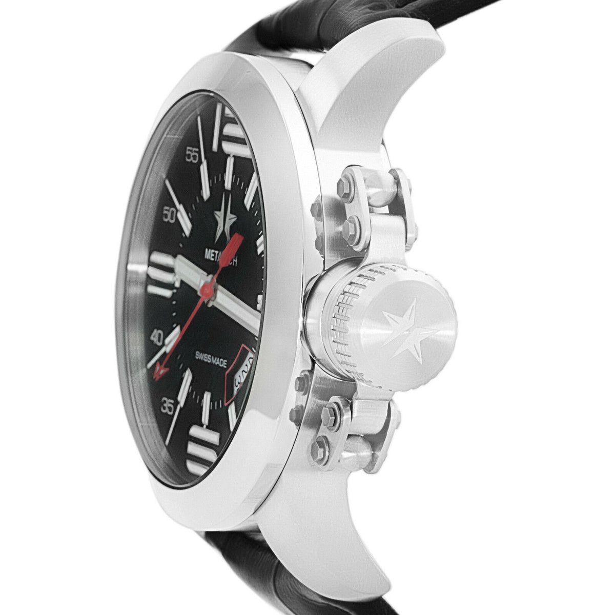 Metal.CH - Metal.CH Chronometrie Initial Mens Swiss Made Black