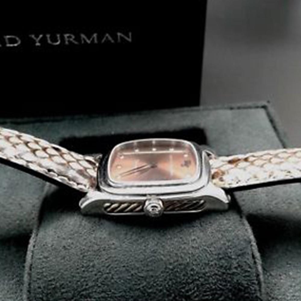 David Yurman Watch w/Snakeskin Pattern leather band David Yurman | Accessories | David Yurman Watch Wsnakeskin  main image 2