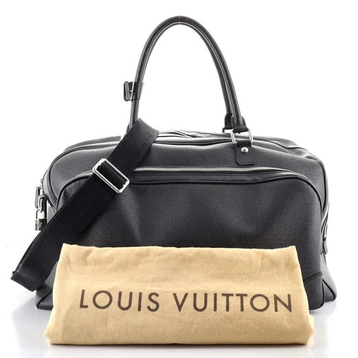 Authentic Louis Vuitton Clutch Bag Taiga Leather