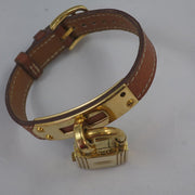 The Famous Hermès Kelly Watch - Brown Leather & Gold