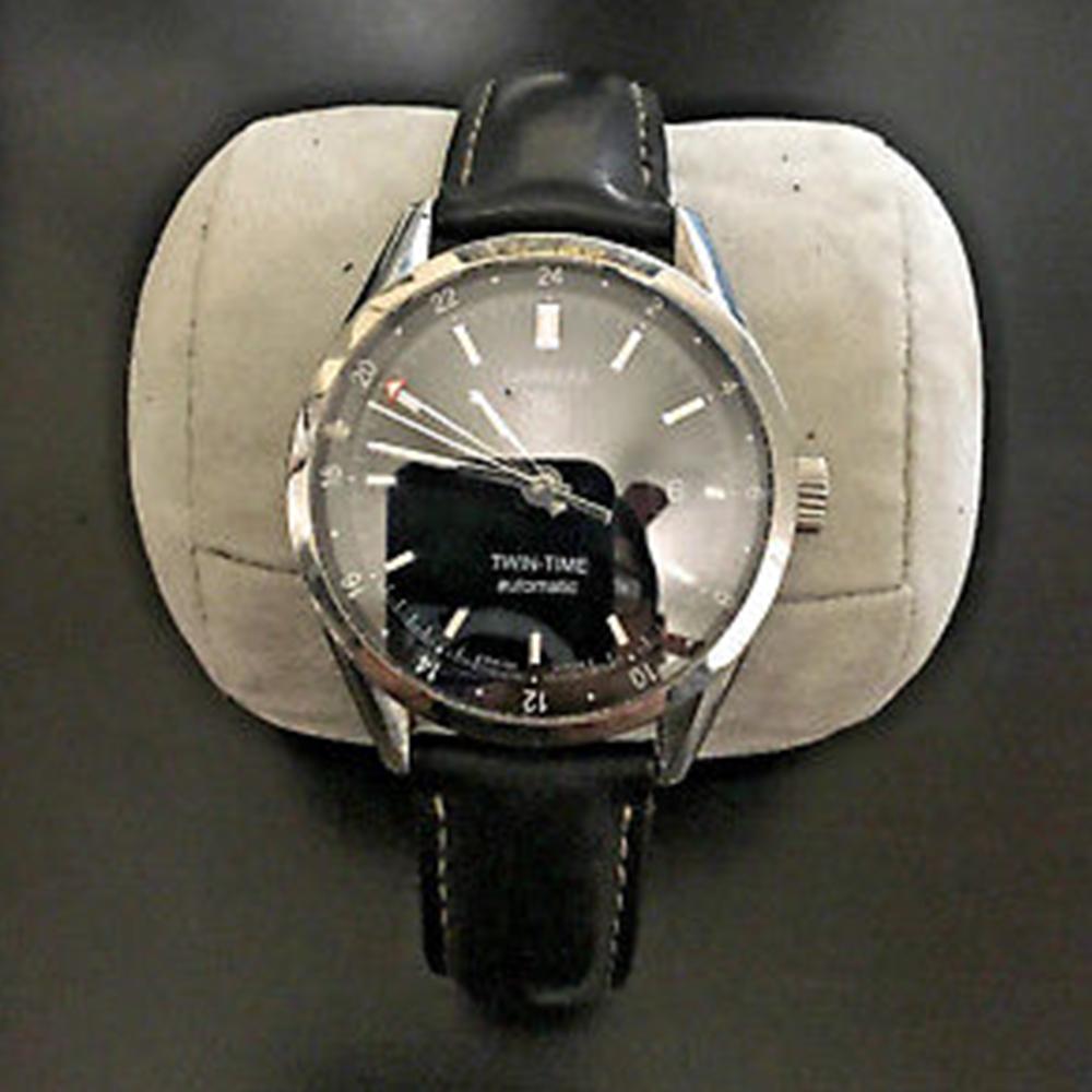 Tag heuer twin on sale time leather strap