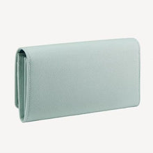 BVLGARI - Large Continental Aquamarine Leather Wallet