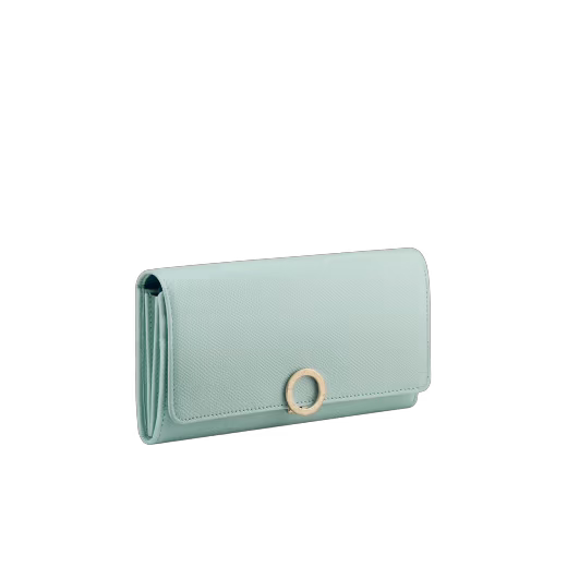 BVLGARI - Large Continental Aquamarine Leather Wallet