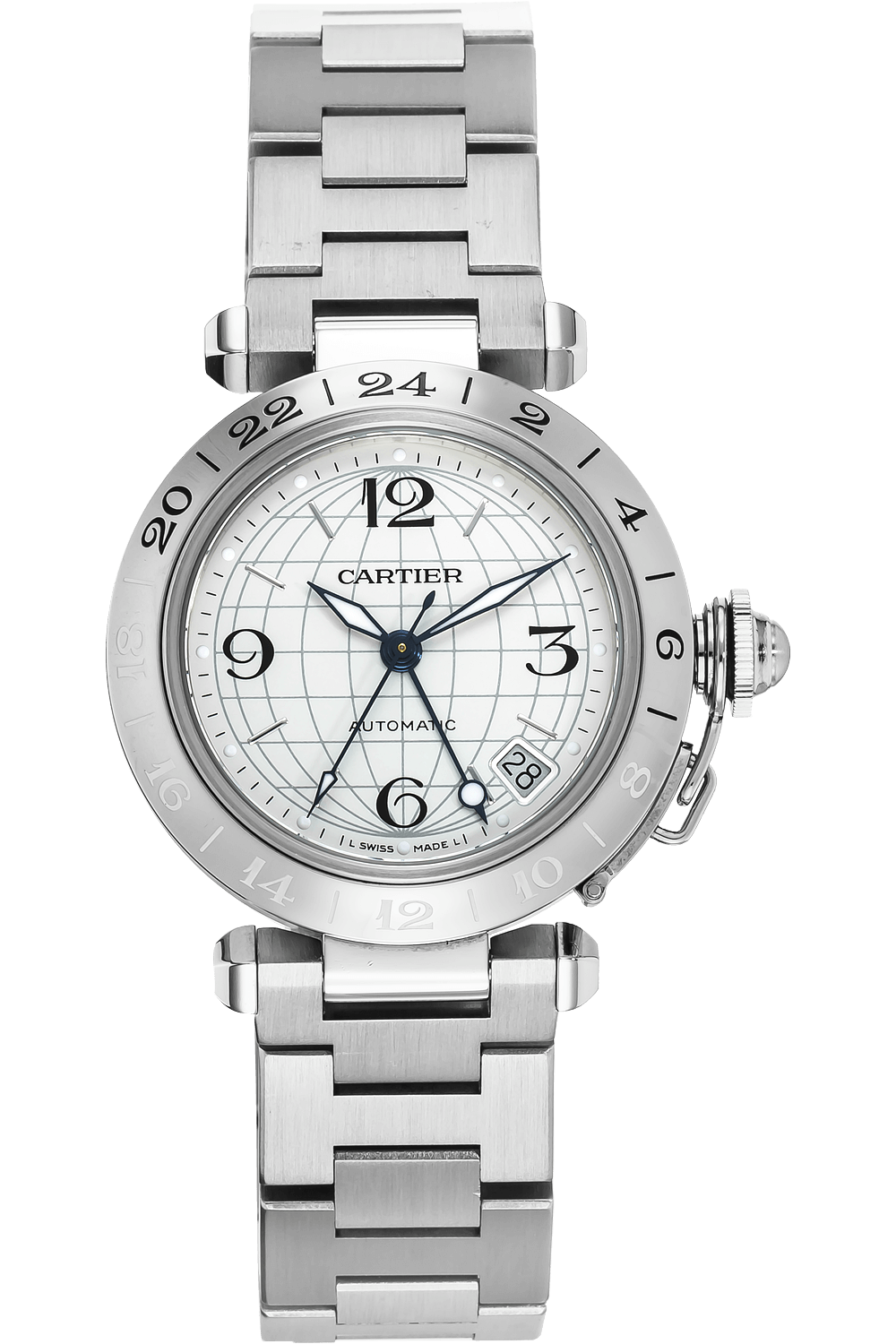 Cartier - Pasha C - GMT Stainless Steel Automatic