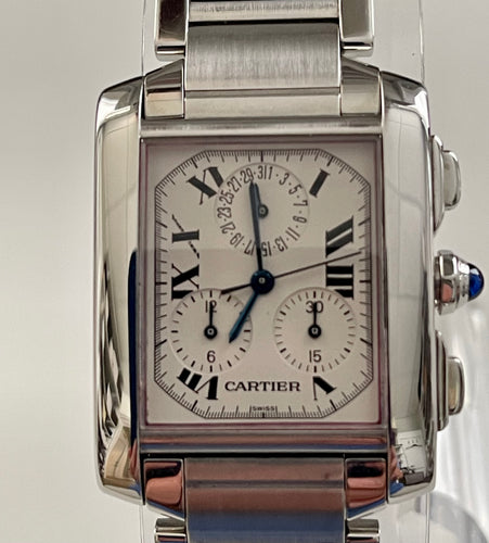 Cartier - Tank Francaise Chronoreflex Stainless Steel Bracelet Quartz