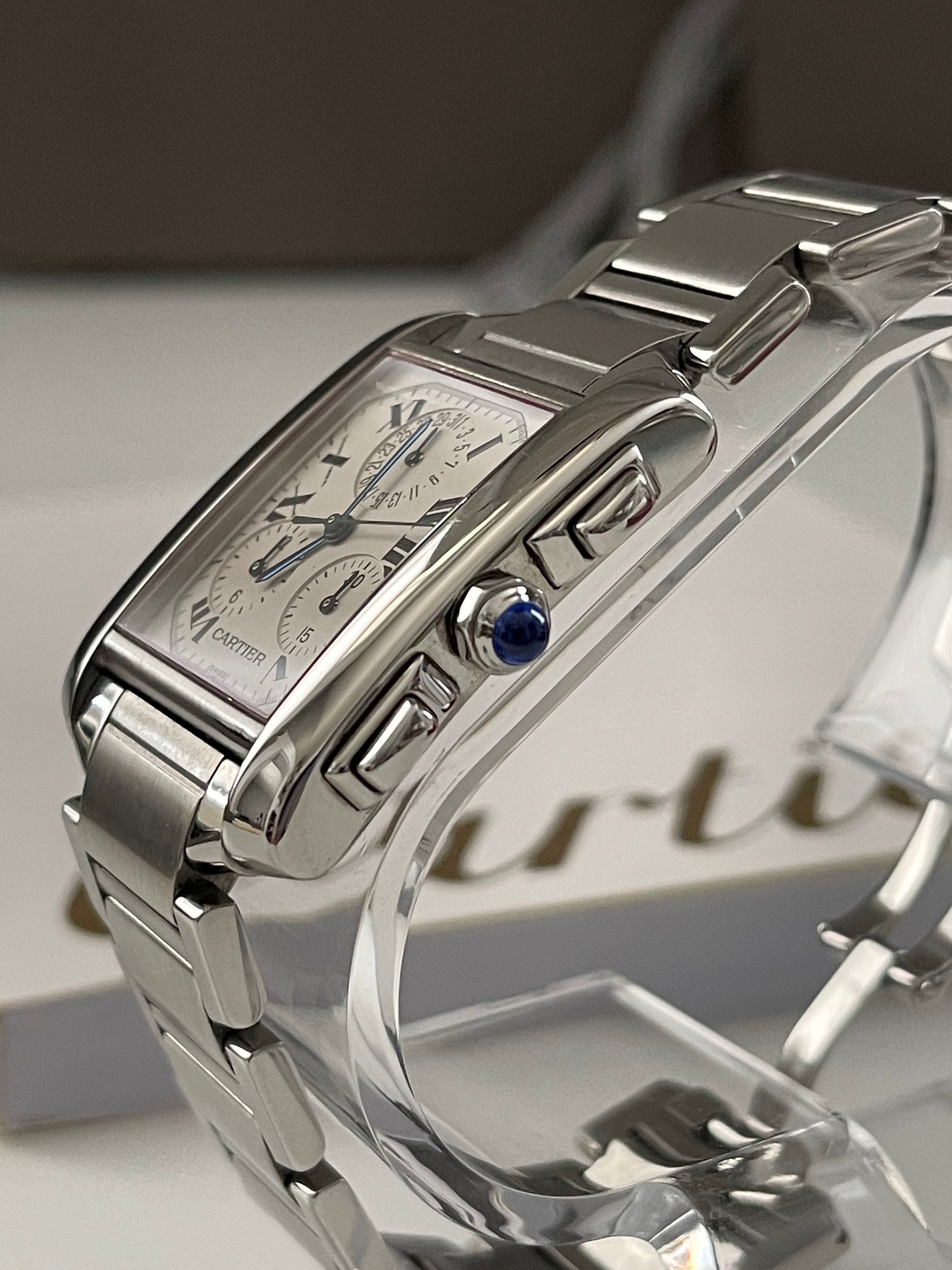 Cartier - Tank Francaise Chronoreflex Stainless Steel Bracelet Quartz –  Every Watch Has a Story