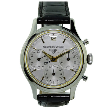 Heuer for Abercrombie Fitch Stainless Steel Triple Register