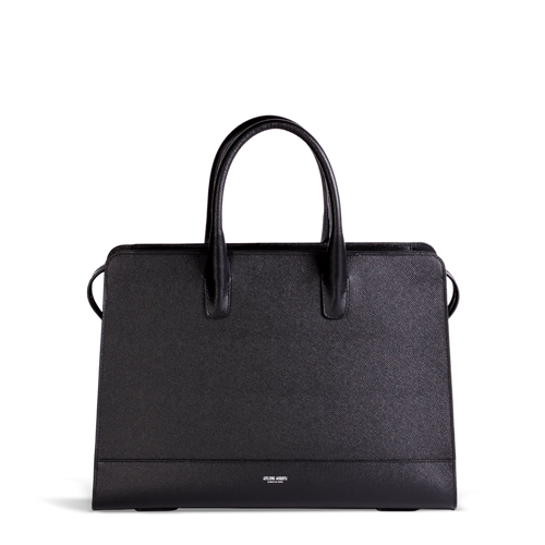 Ateliers Auguste- Grand Madame Handbag - Black Pebble Leather