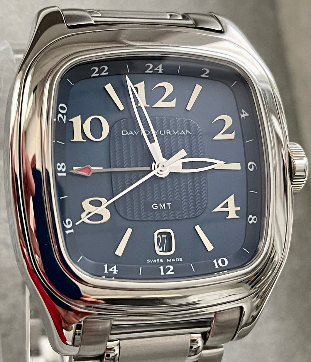 David Yurman - Thoroughbred GMT Blue Dial Steel (T306-D)