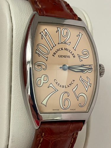 Franck Muller Casablanca Stainless Steel Salmon Dial