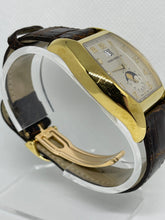 Girard-Perregaux - Richeville 2760 Watch with Moon Phase Indicator Leather Bracelet and 18k Yellow Gold Bezel