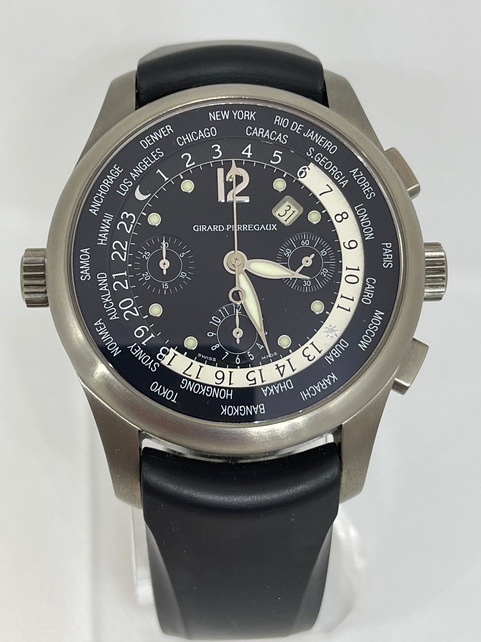 Girard Perregaux WW.TC Worldwide Time Control Power Reserve Franois  Perregaux 49850-11-253-0 Belt not included