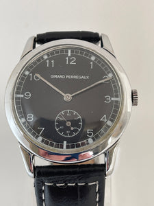 Girard-Perregaux - Vintage Black Dial with White Numbering and Signed Movement