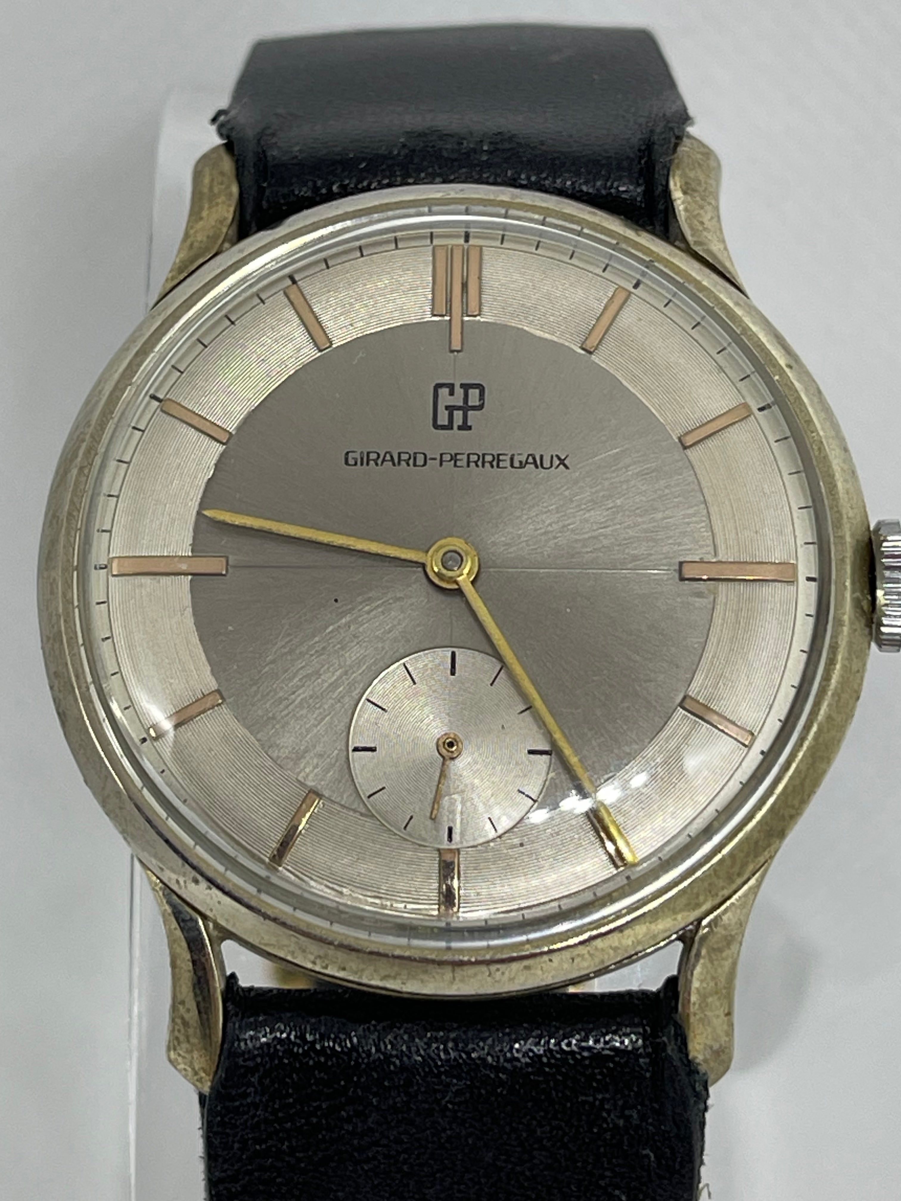 Girard-Perregaux - Vintage 2-Tone Grey Dial with Gold Hands and