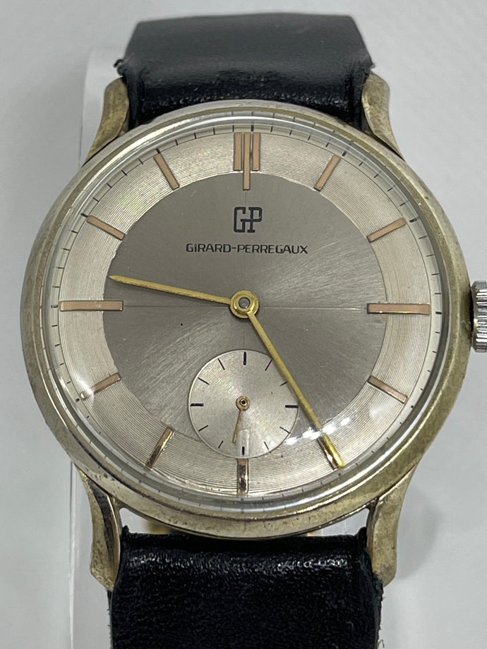 Girard-Perregaux - Vintage 2-Tone Grey Dial with Gold Hands and Hour Markers