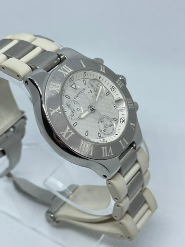Cartier - Must 21 Men's Chronograph Watch and Box – Every Watch