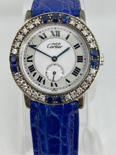 Cartier - Ronde Quartz 32mm 1.01TCW Diamonds & Blue Sapphires Watch