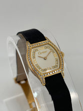 Cartier - Circa 1970 Solid Gold Diamond Encrusted Ladies Watch