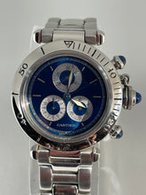 Cartier - Pasha Chronograph Quartz Blue Dial