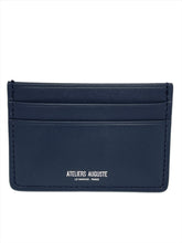 Ateliers Auguste- Card Holder -  Navy Smooth Leather 