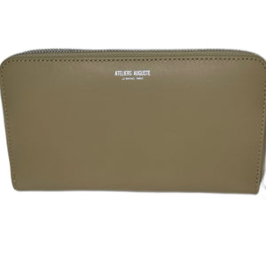 Ateliers Auguste- Large Wallet -  Beige Smooth Leather 