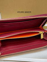 Ateliers Auguste- Large Wallet -  Red Smooth Leather 