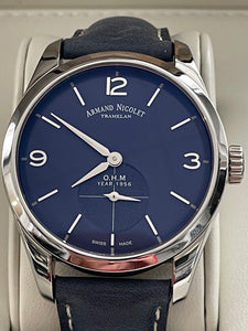 Armand Nicolet - LB6 Blue Dial Men's Hand Wound Leather Watch