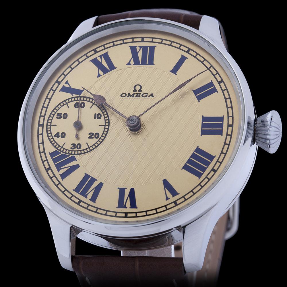 Omega Pre 1920 s Movement with New Guilloche Dial and Case Every Watch Has a Story