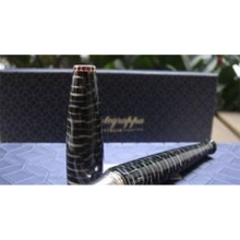 Montegrappa - Ladies Beauty Book Solid Silver Roller Ball Pen with Ruby Zircons