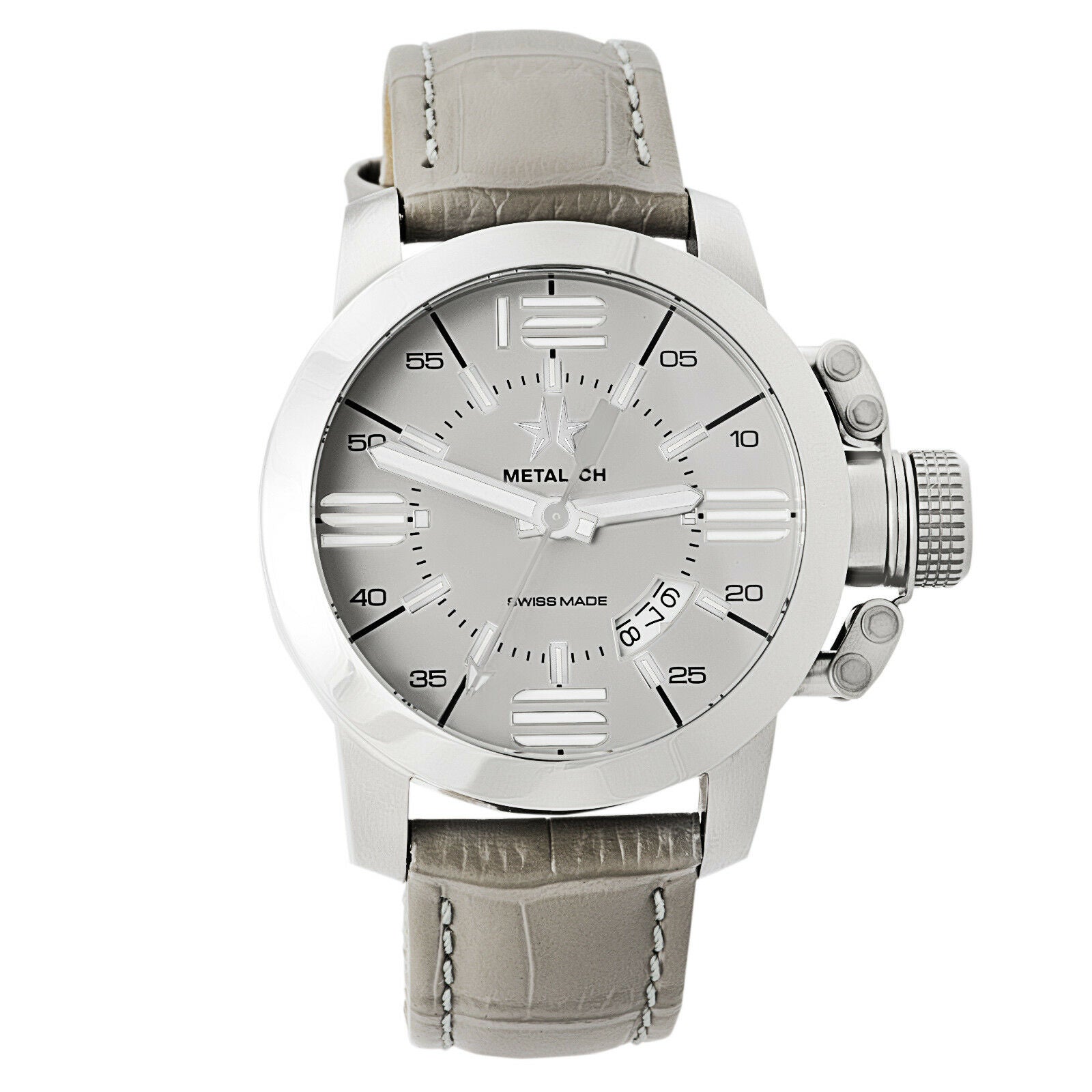 Metal.CH - Metal.CH Chronometrie Initial Mens Swiss Made Gray 
