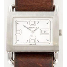 Herm&egrave;s - Barenia BA1.510 Stainless Steel Ladies Leather Wrist Watch 32mm X 40mm
