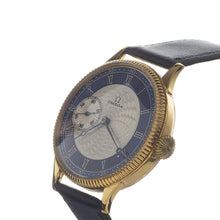 Omega - Antique Hand Engraved Dial with a Beveled Gold Vermeill Case