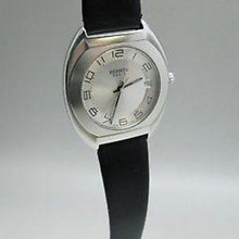 Herm&egrave;s - Paris Espace Date Silver Dial Quartz Mens Watch