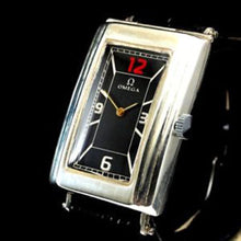Omega - Circa 1960 Vertical Rectangle Art Deco Silver Swiss Wristwatch