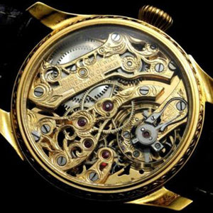 Longines - Gold Skeleton Antique Wrist Watch