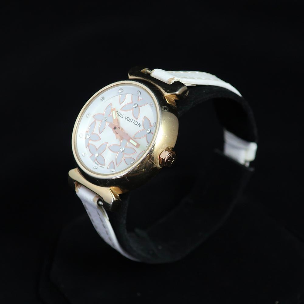 Louis Vuitton - Tambour with Exquisite Rose Gold and White Flower Desi –  Every Watch Has a Story