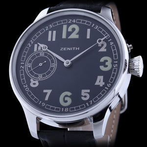 Zenith - Pre-1920 Swiss Military Watch with New Case