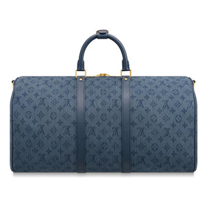 RvceShops Revival  Louis Vuitton Keepall Bandouliere 50 Navy Blue