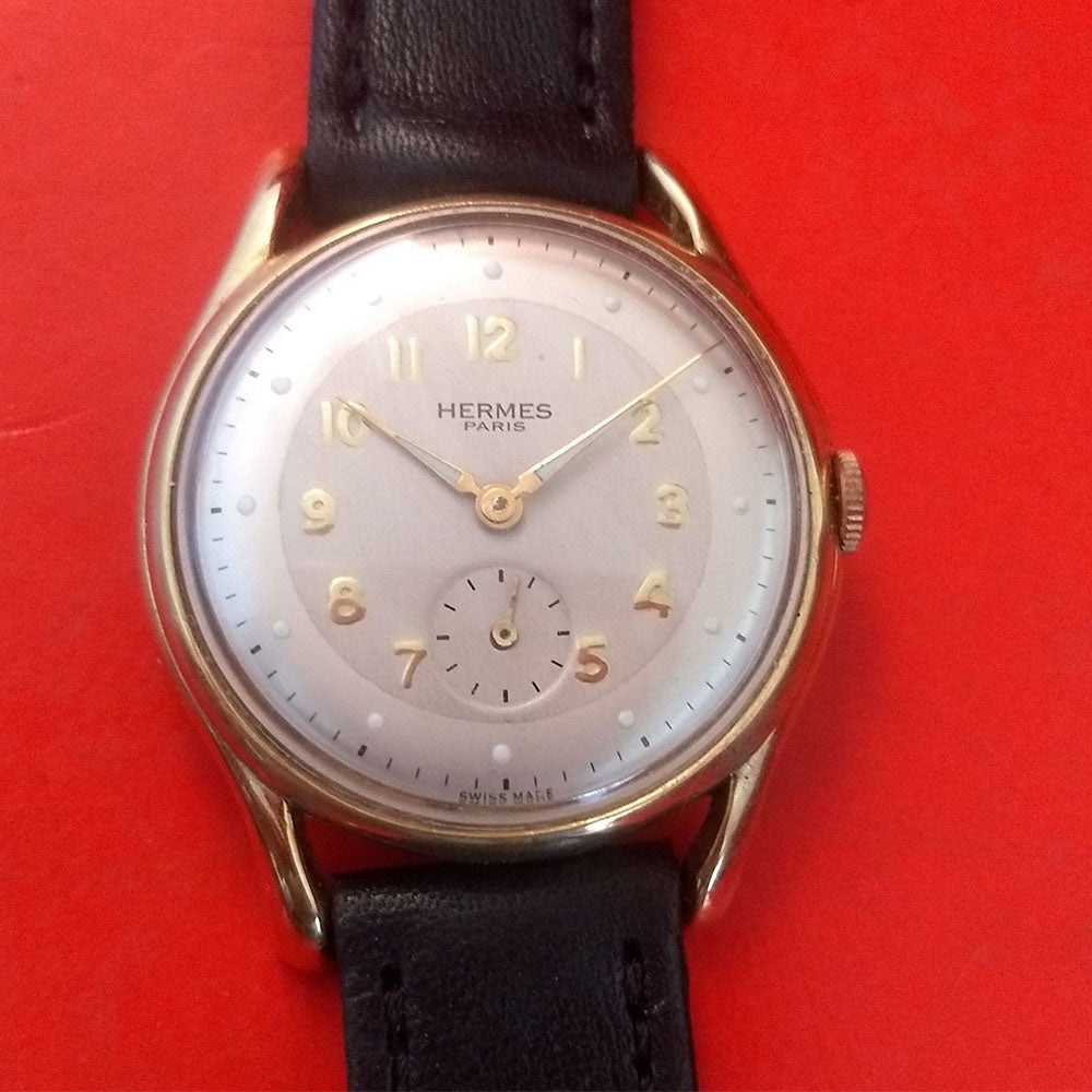 Vintage hermes mens watch Clearance