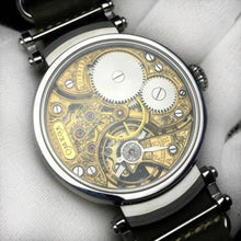 Omega - One of a Kind Wrist Watch Combining Antique Signed and Numbered Movement with a Modern Custom Made Skeleton Case