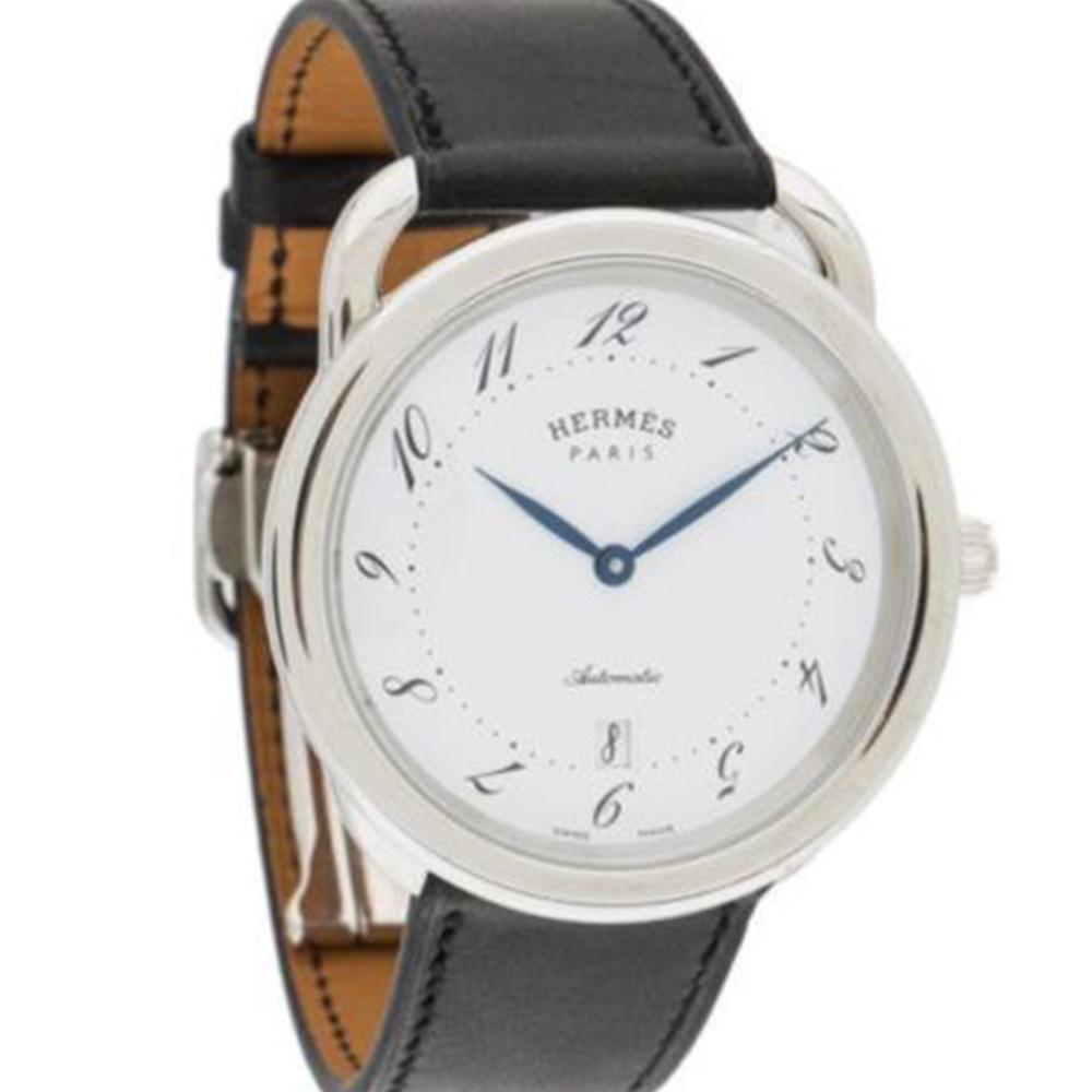 Hermès - Paris Arceau SS White Dial Mens Automatic 41mm