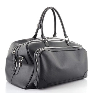 LOUIS VUITTON 100% Authentic XL 19 Travel Taiga Leather Duffle Bag W Strap  9/10