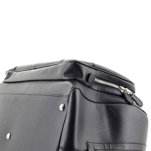 MOUNT BLACK Leather Lv Duffle Bag, For Travel