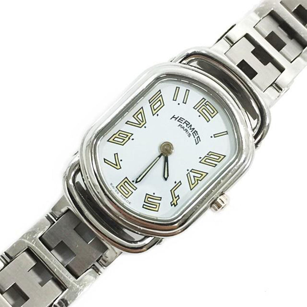 Hermès - Rallye Ladies White Dial Stainless Steel