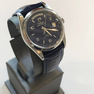 Leather Tudor Prince Daydate Tudor Prince Date+Day Men's Champagne