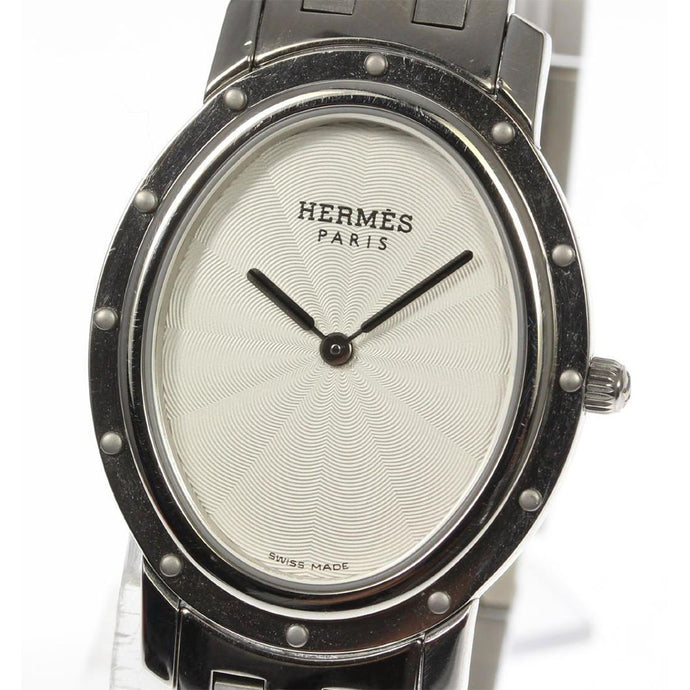 Hermès - Clipper Oval CO1.510 Silver dial Stainless Steel Quartz ladies